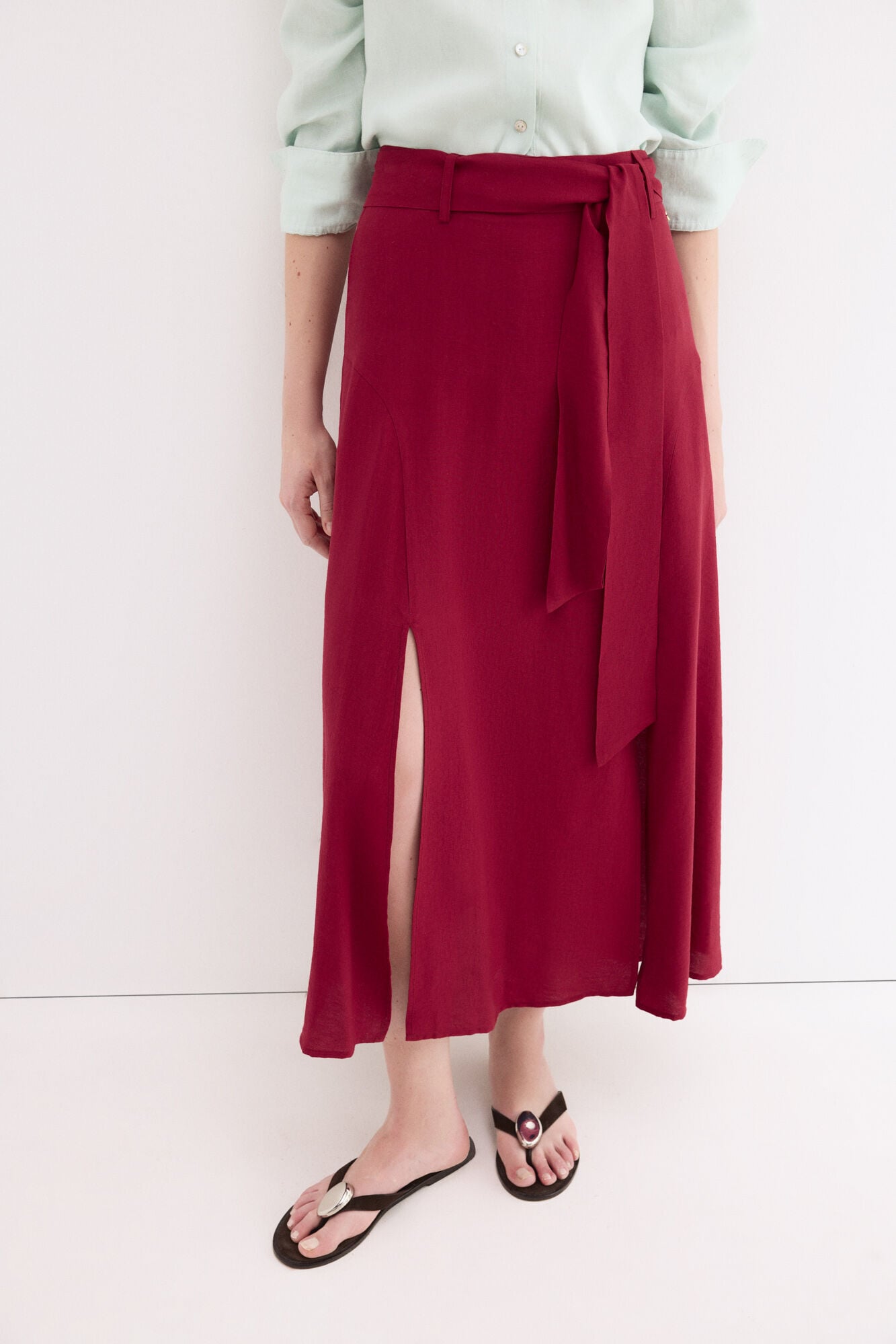 Pedro del Hierro Long slit skirt