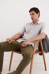 Pedro del Hierro Linen cotton short sleeve shirt Grey