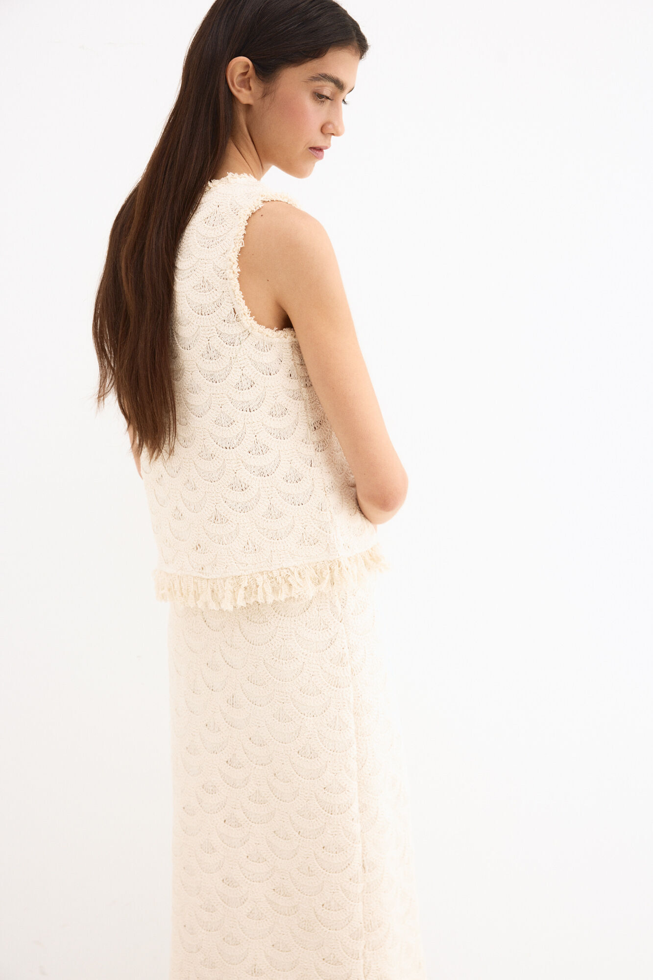 Pedro del Hierro Sleeveless crochet top