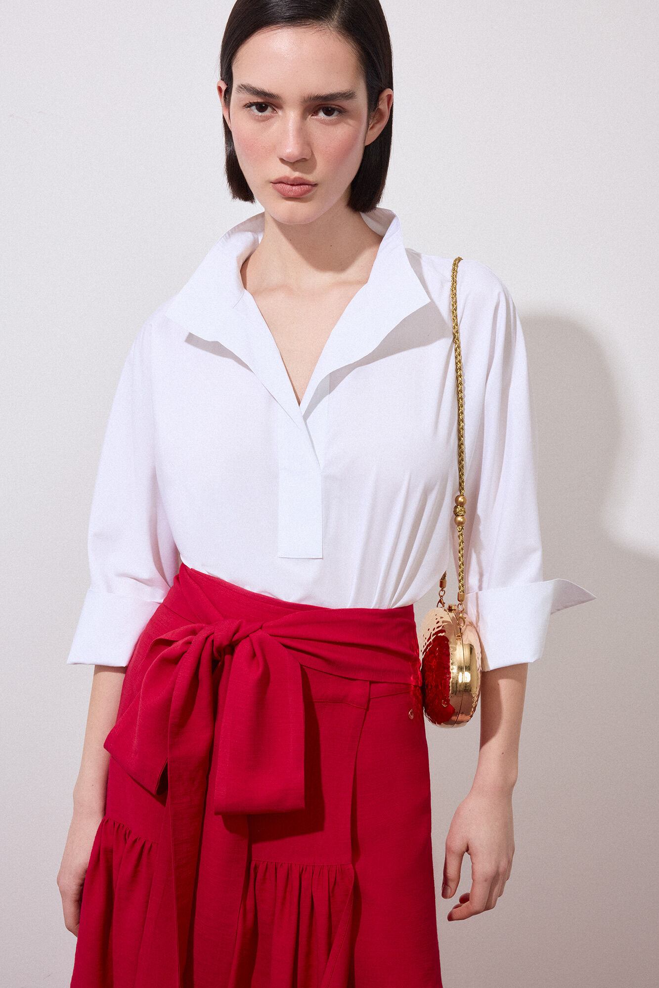 Pedro del Hierro Plain loose shirt White