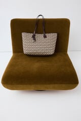 Pedro del Hierro Logo shopper bag Beige