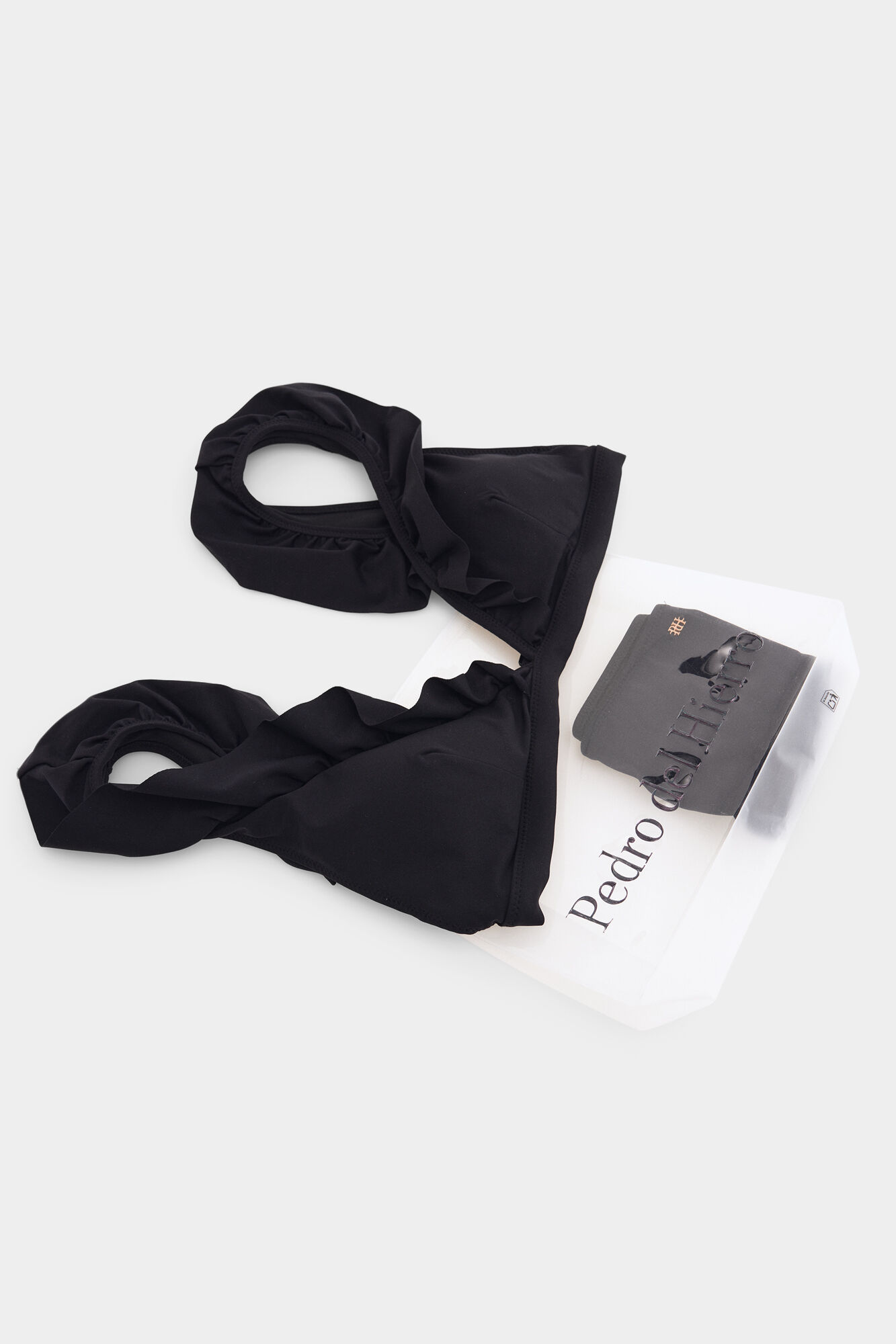 Pedro del Hierro Ruffle bikini Black