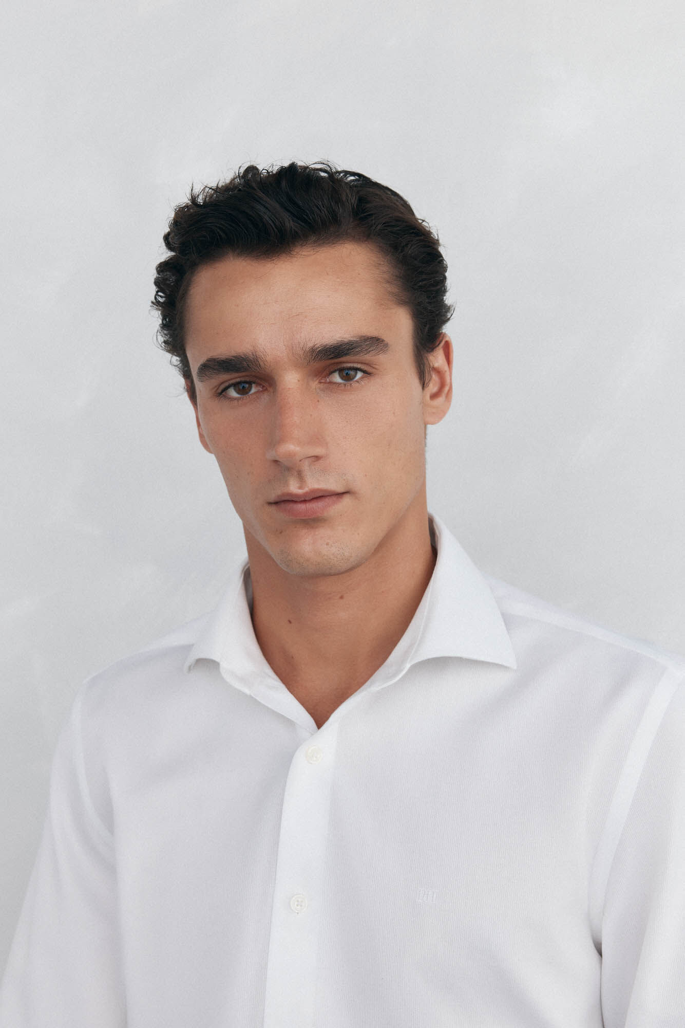 Pedro del Hierro Camisa social lisa que n&atilde;o pode ser passada a ferro + resistente a manchas