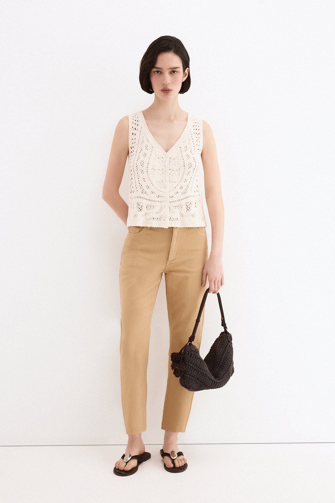 Pedro del Hierro Braided knit bag