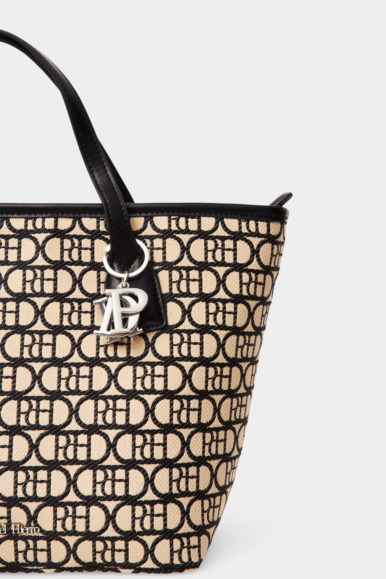 Pedro del Hierro Bolso shopper logo Beige