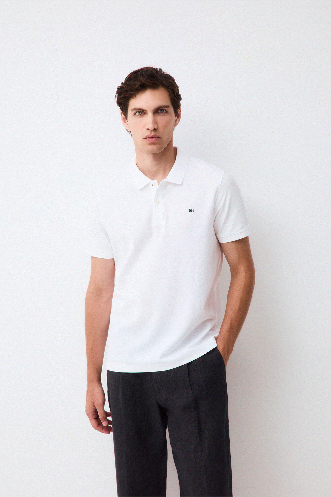 Pedro del Hierro Piqu&eacute; slim fit polo shirt