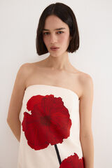 TFP by Tamara Falc&oacute; Strapless dress Ecru