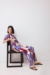 Pedro del Hierro Classic wide flare trousers Blue