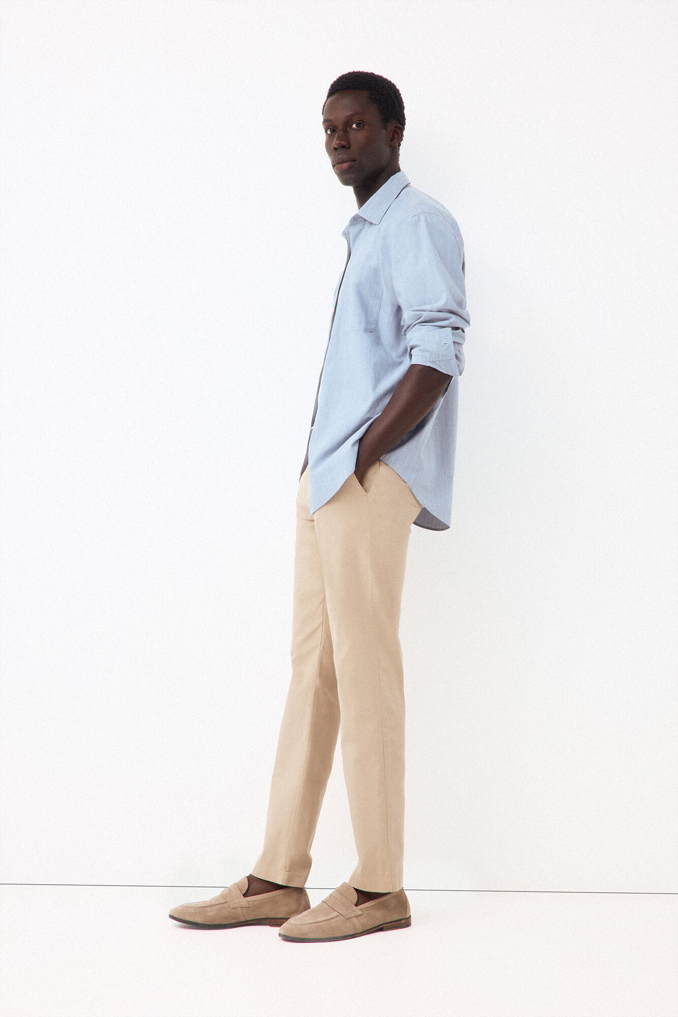 Pedro del Hierro Lightweight structure slim chinos