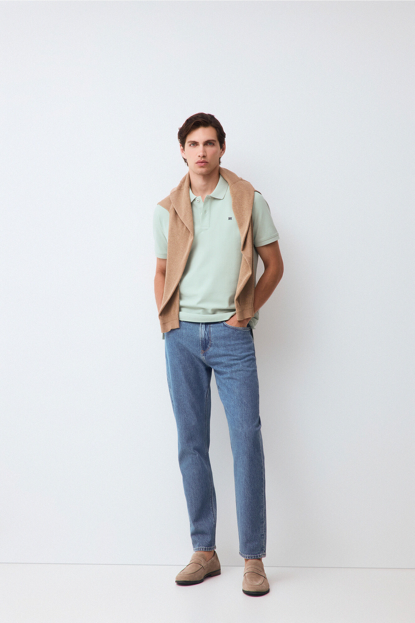 Pedro del Hierro Piqu&eacute; basic polo shirt