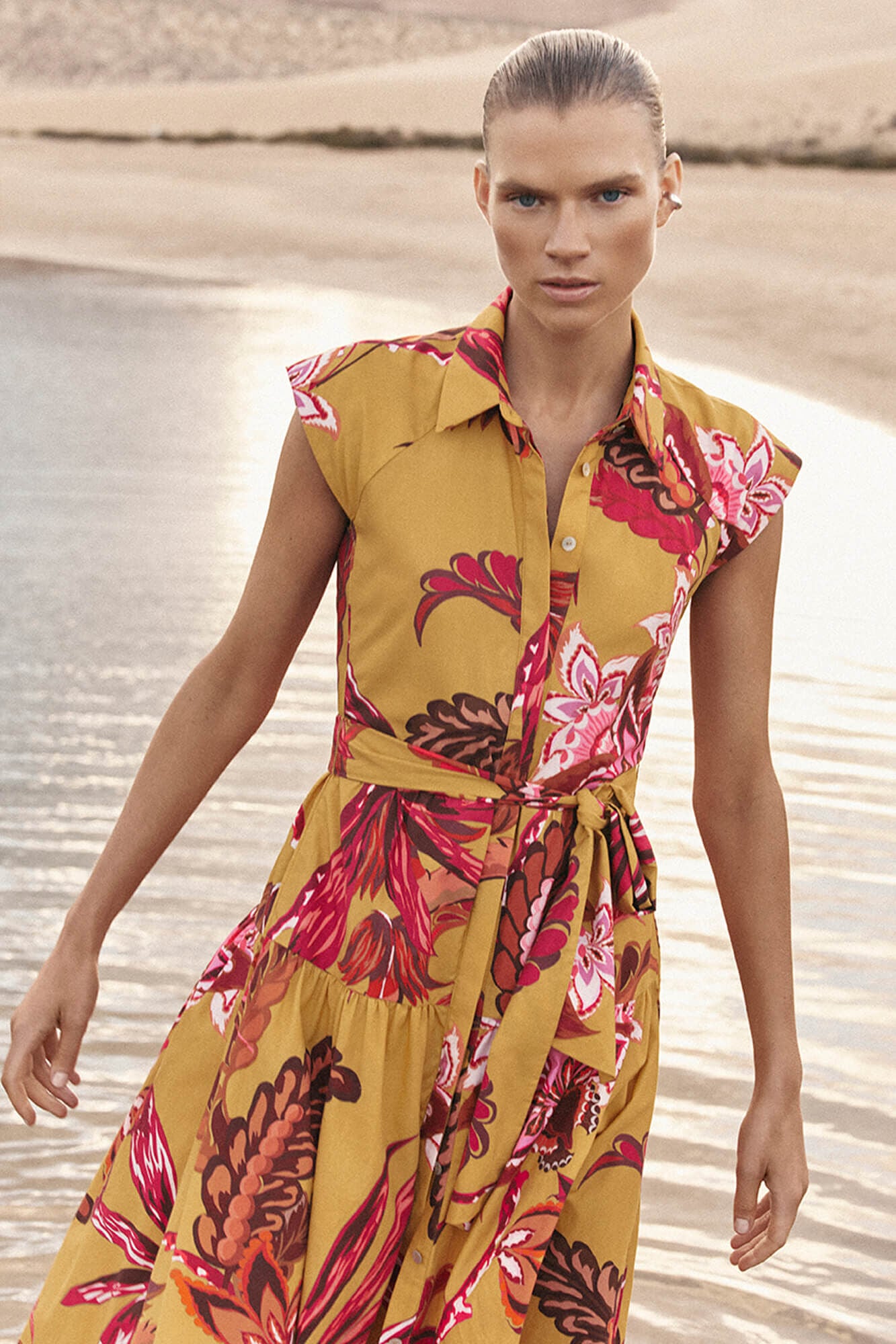 Pedro del Hierro Printed sleeveless shirt dress