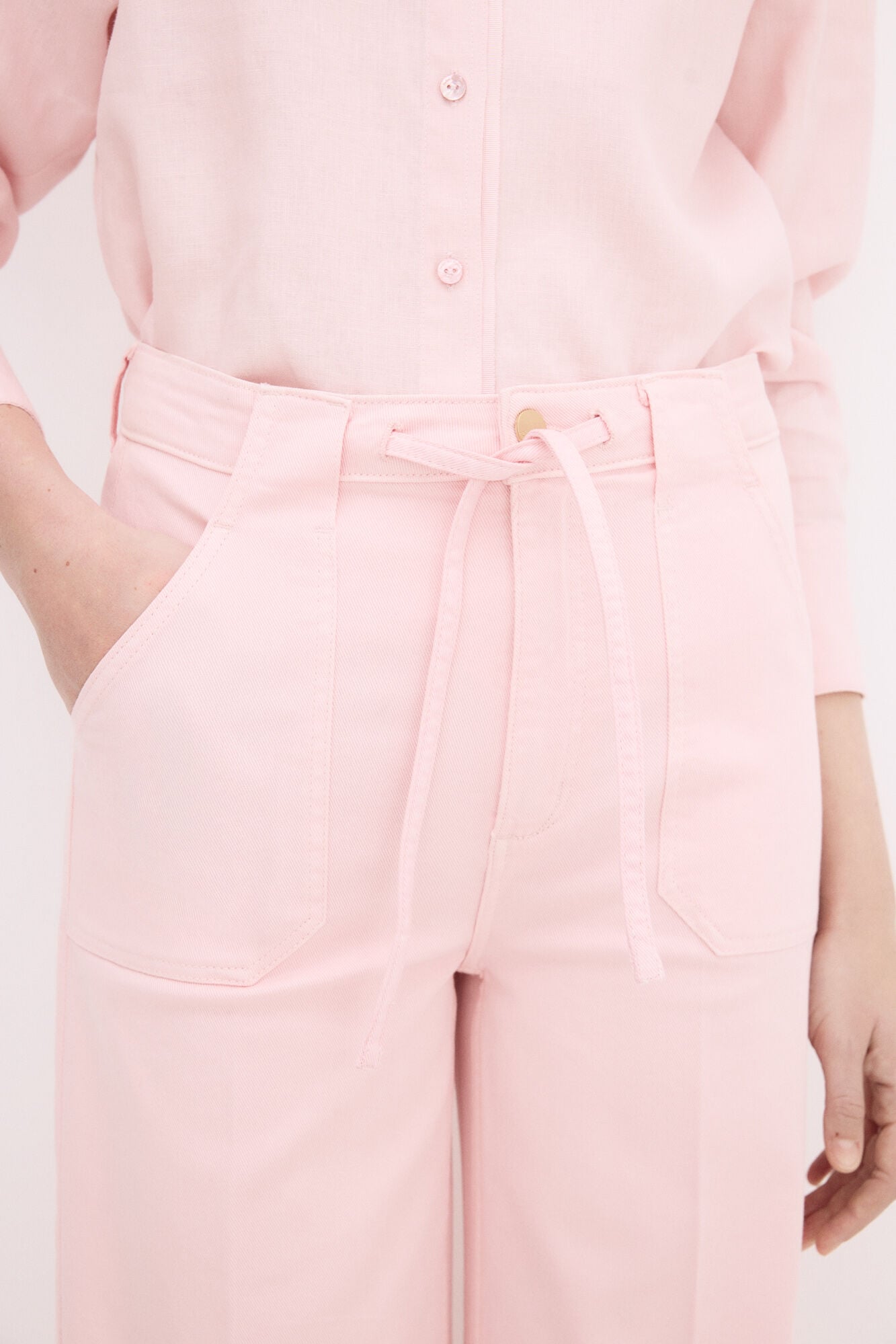 Pedro del Hierro Jeans flare largo Rosa
