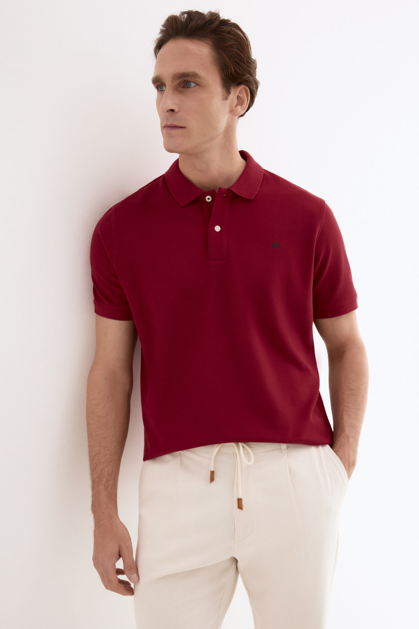 Pedro del Hierro Piqu&eacute; basic polo shirt