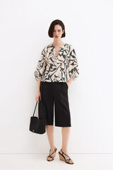 Pedro del Hierro Print blouse Beige