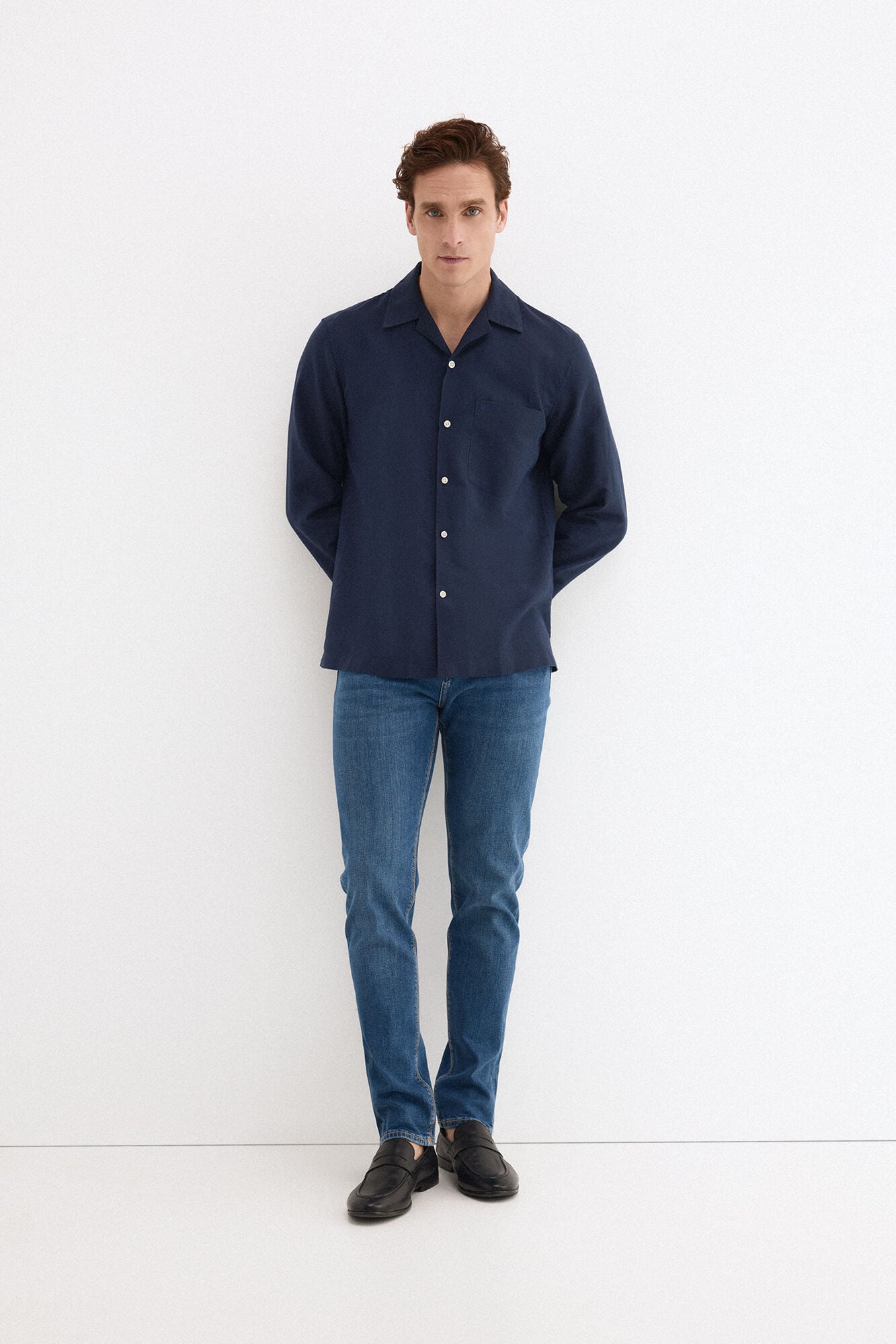 Pedro del Hierro Linen cotton long sleeve shirt