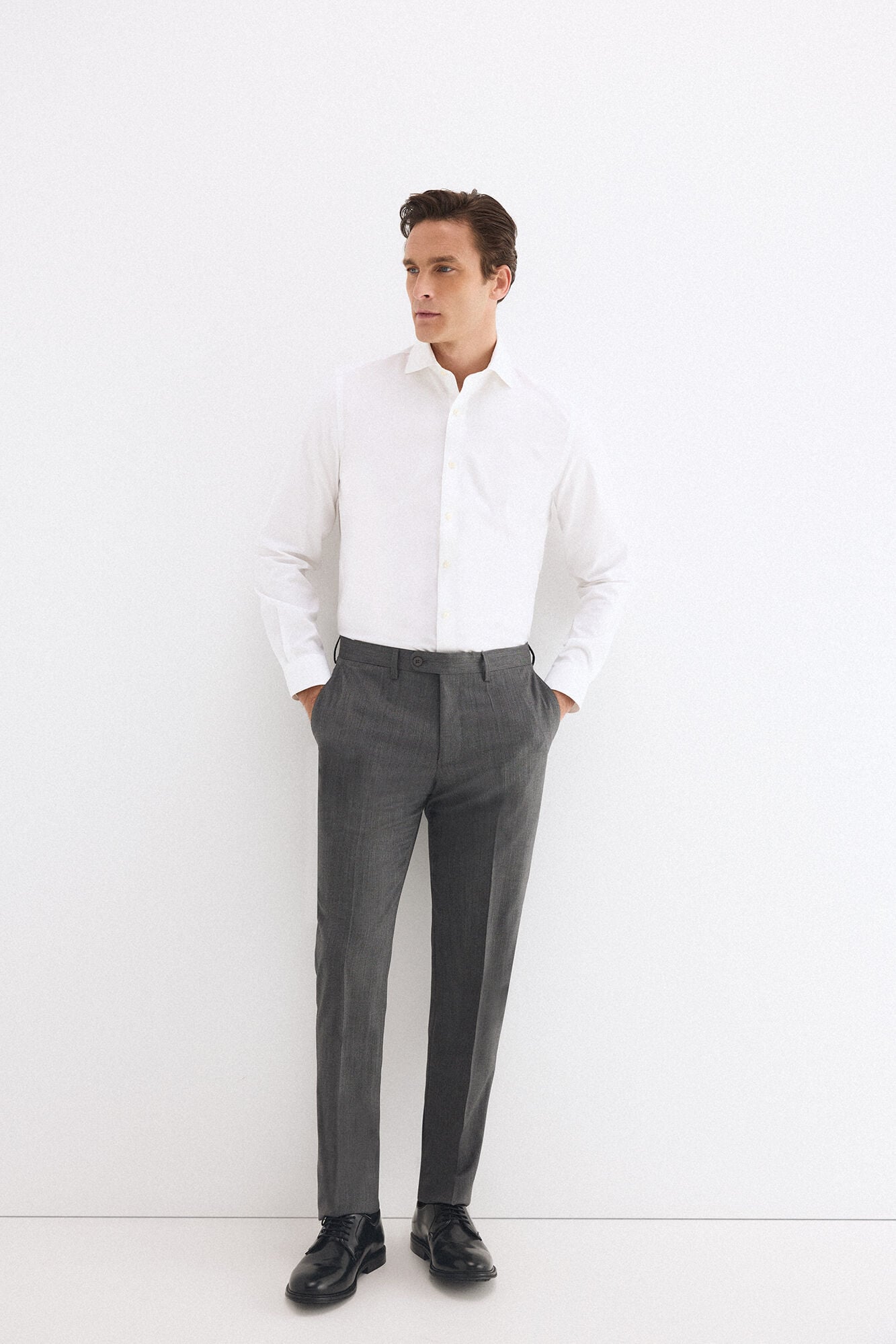 Pedro del Hierro Canvas slim bi-stretch trousers