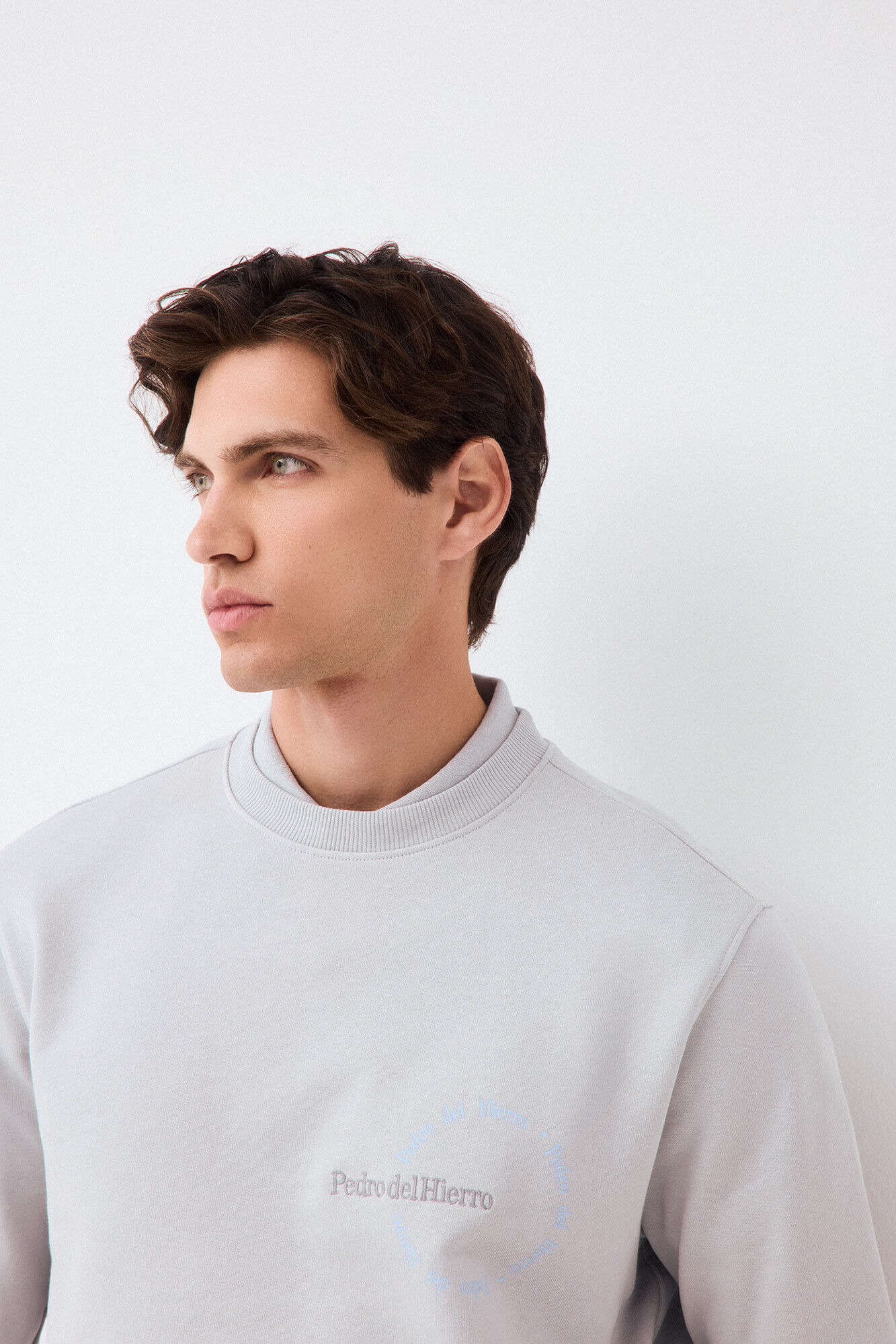 Pedro del Hierro Crew neck logo sweatshirt