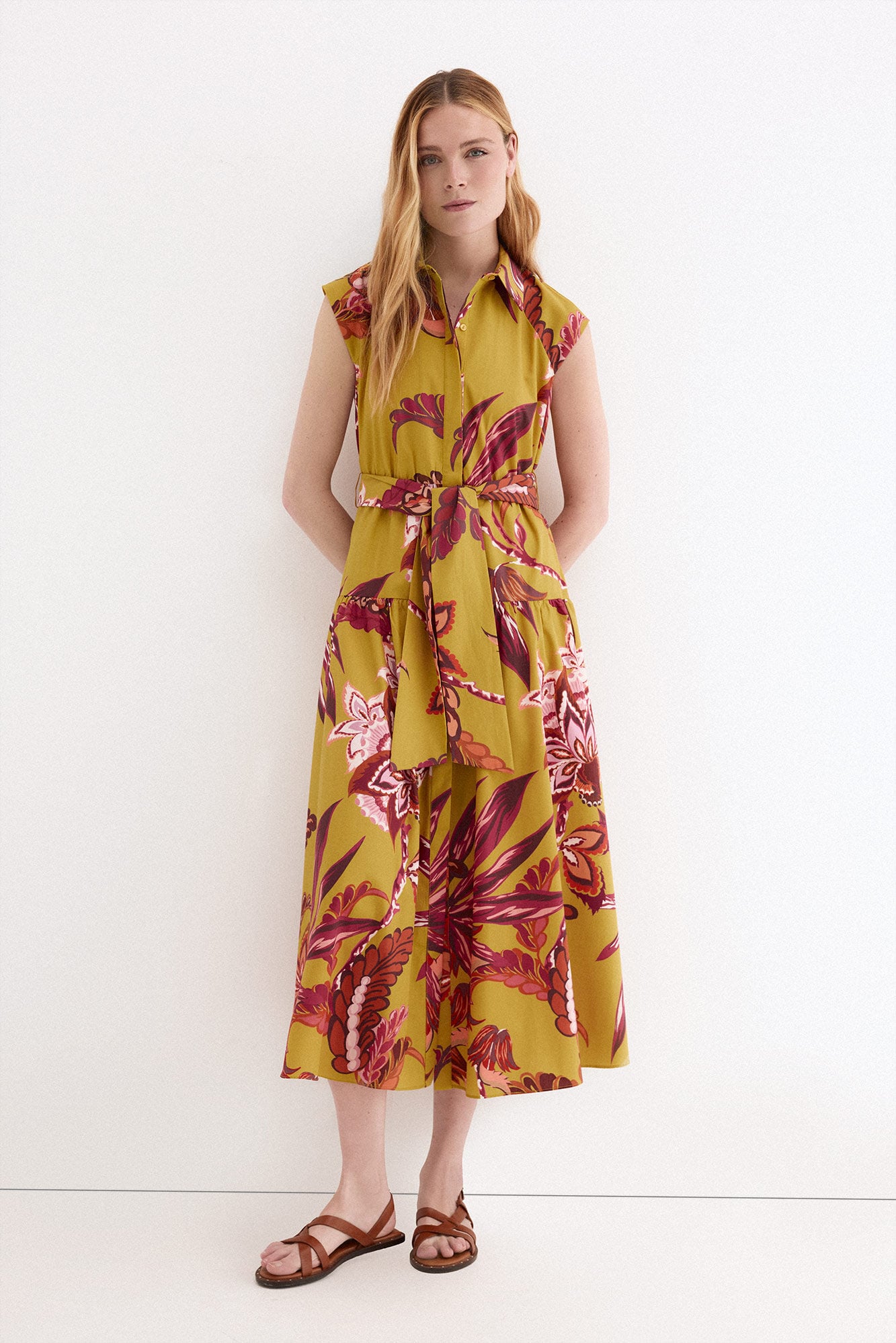 Pedro del Hierro Printed sleeveless shirt dress