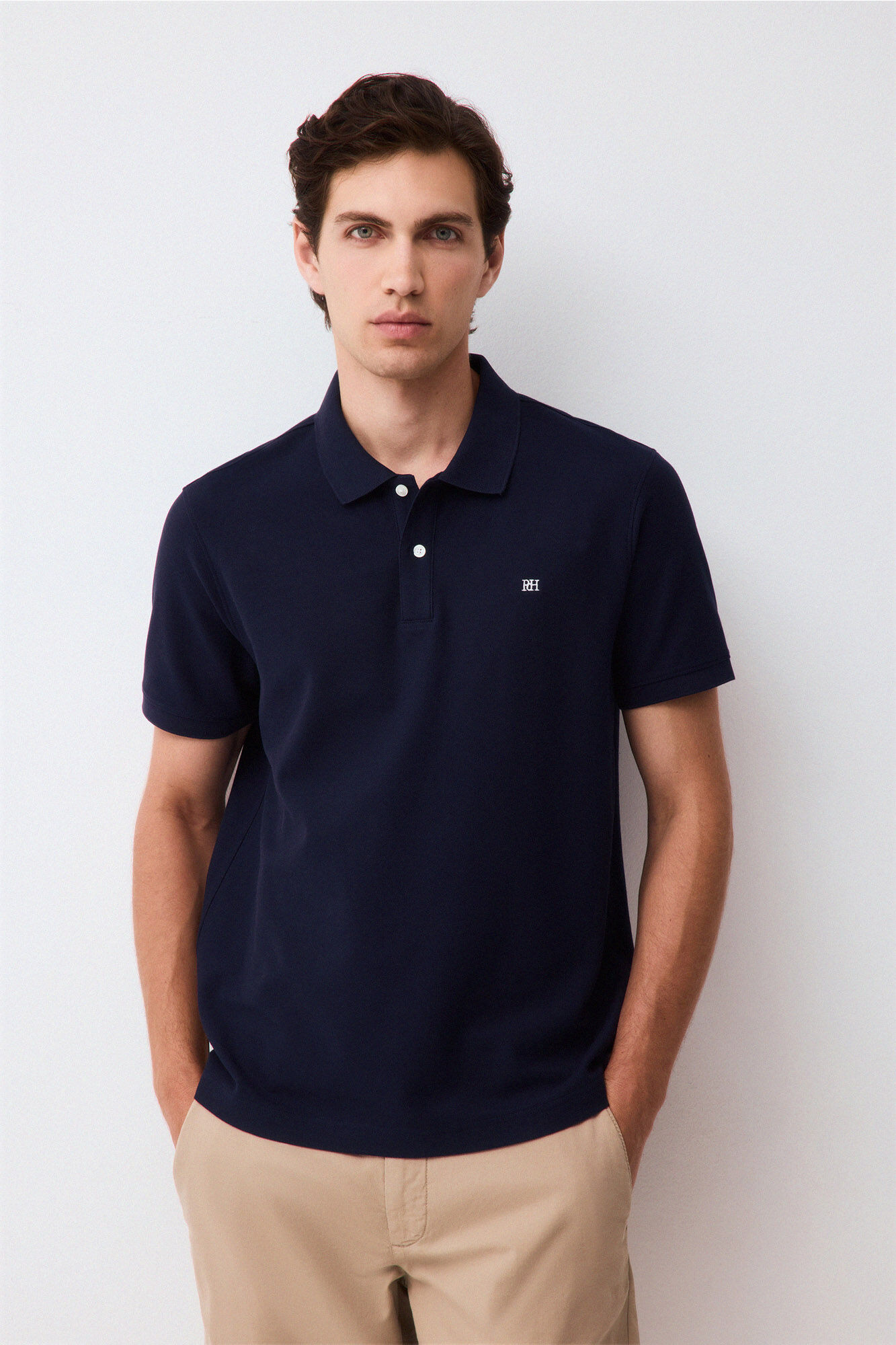 Pedro del Hierro Piqu&eacute; slim fit polo shirt