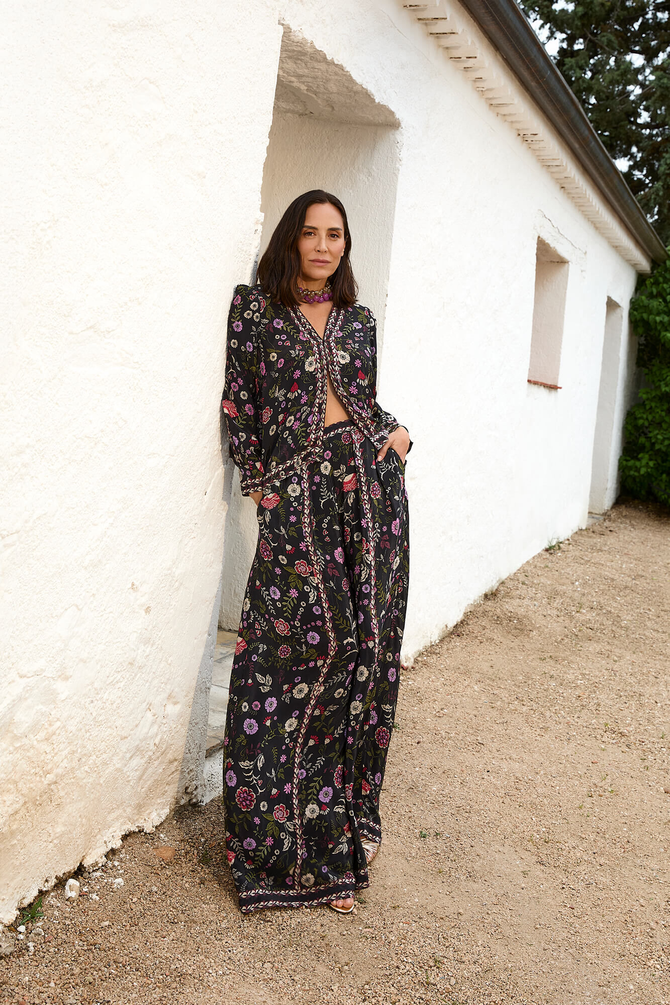 TFP by Tamara Falc&oacute; Printed fluid trousers