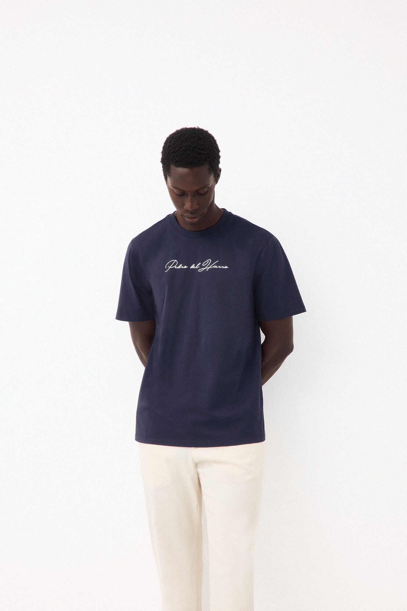 Pedro del Hierro T-shirt with logo and text