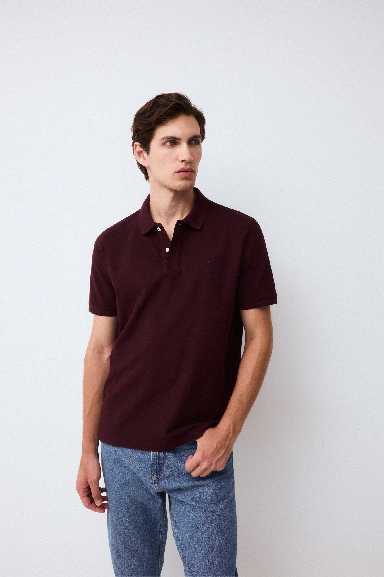 Pedro del Hierro Piqu&eacute; basic polo shirt