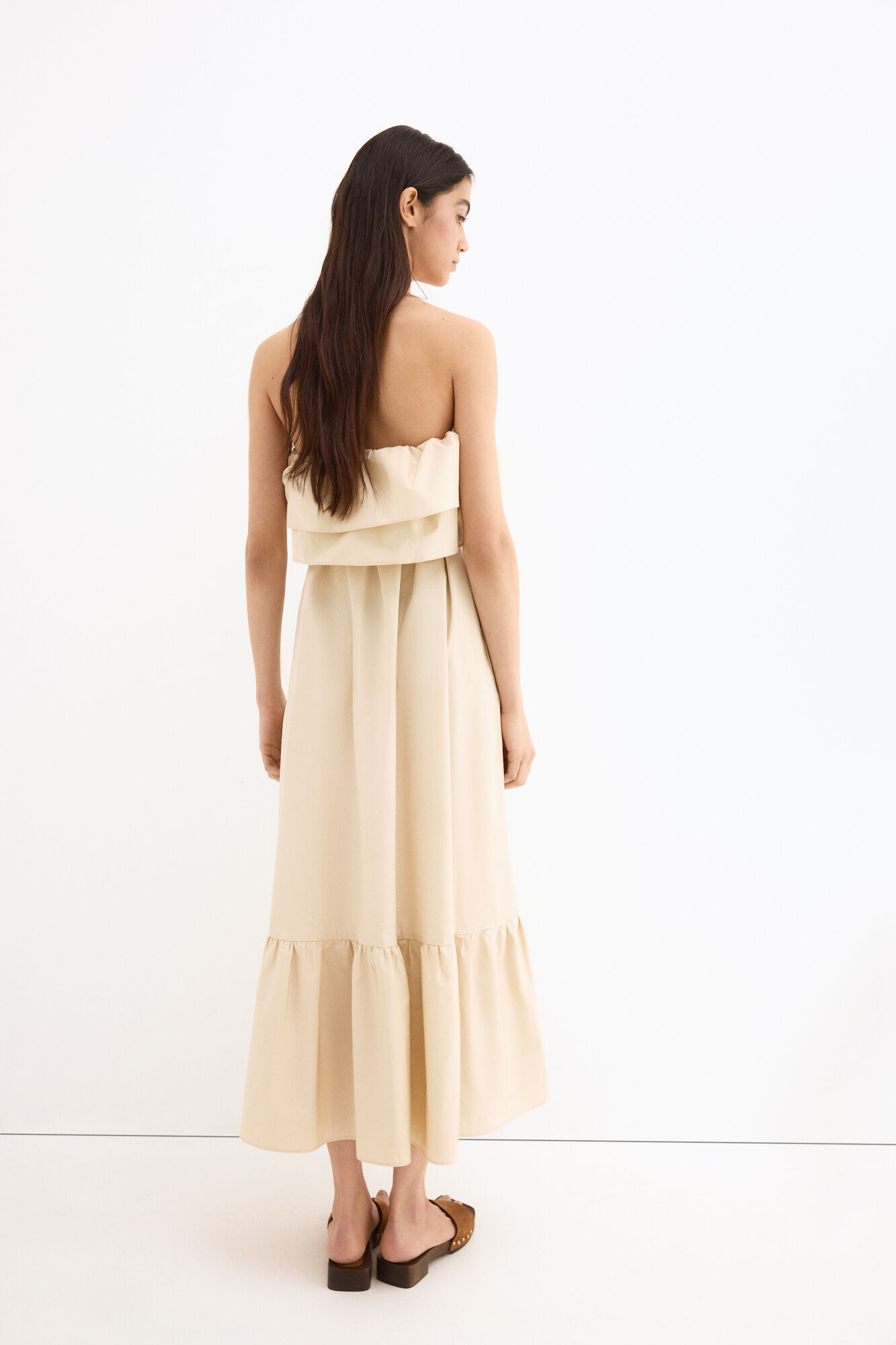 Pedro del Hierro Cotton strapless dress