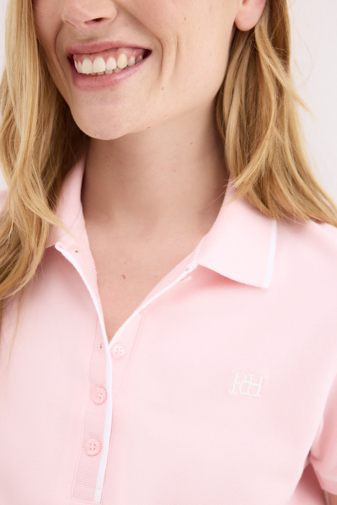 Pedro del Hierro Polo de manga curta Rosa