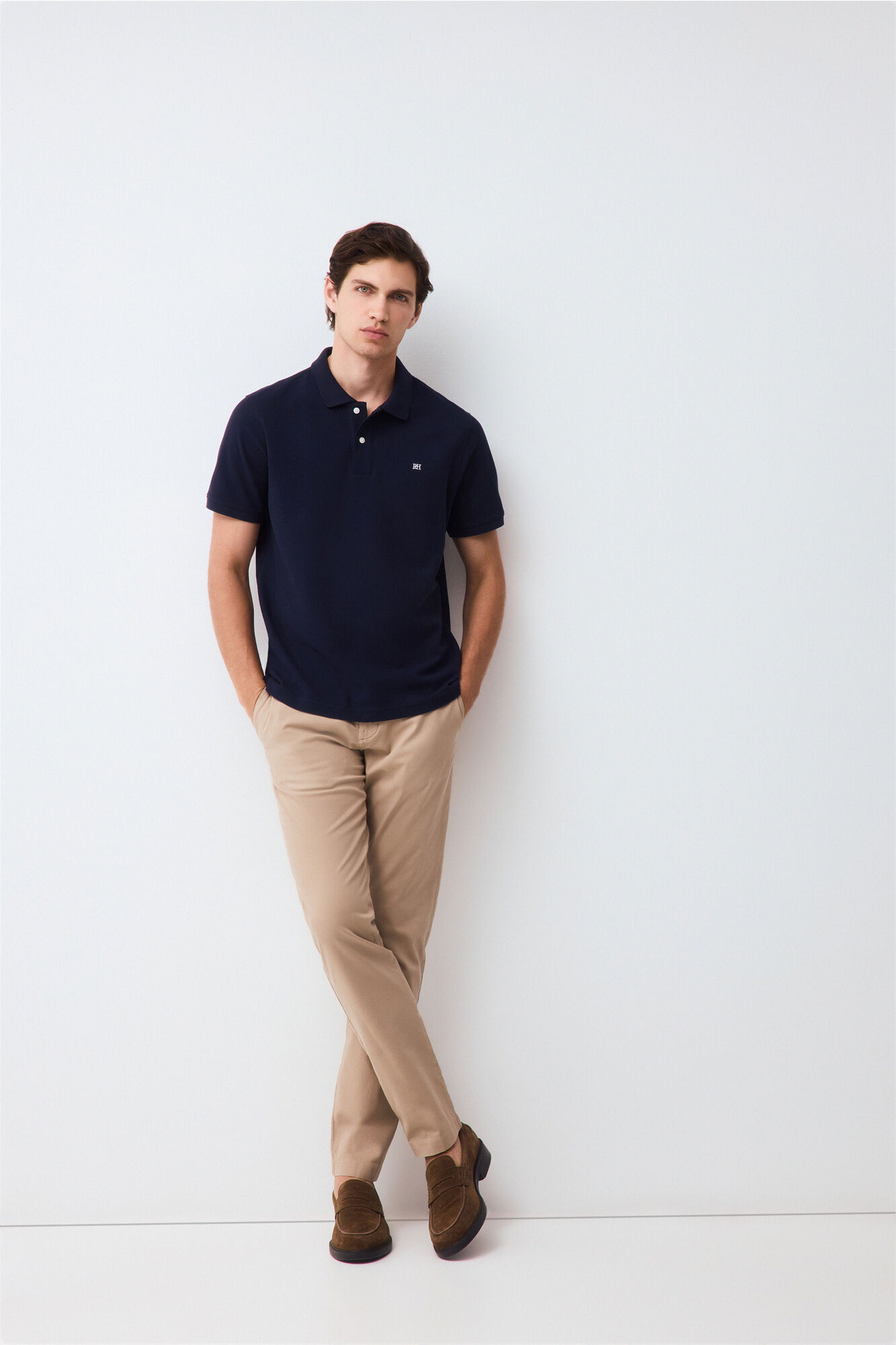 Pedro del Hierro Piqu&eacute; basic polo shirt