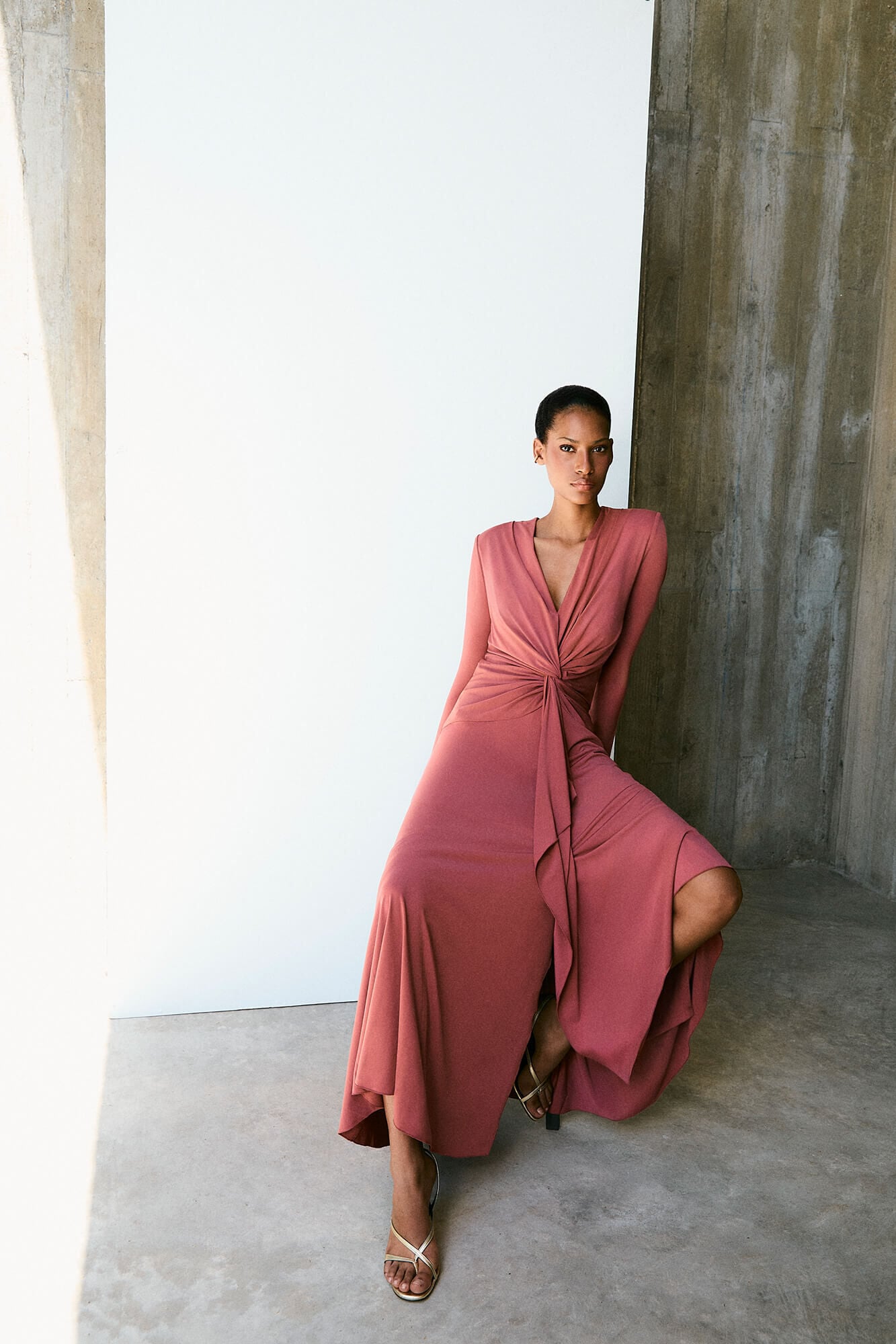 Pedro del Hierro Fluid knot detail dress