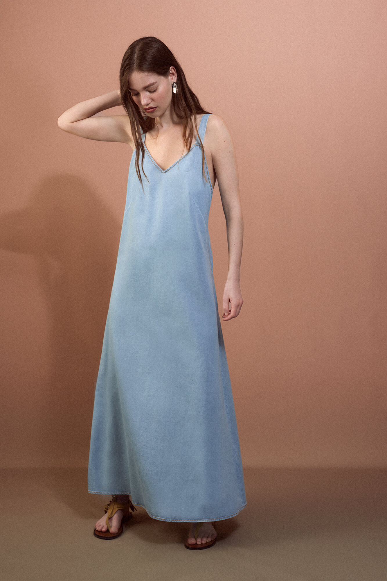 Slowlove Vestido tirantes Tencel