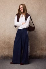Slowlove Jeans cinta lateral Azul