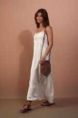 Slowlove Vestido de lingerie acetinado Multicolorido