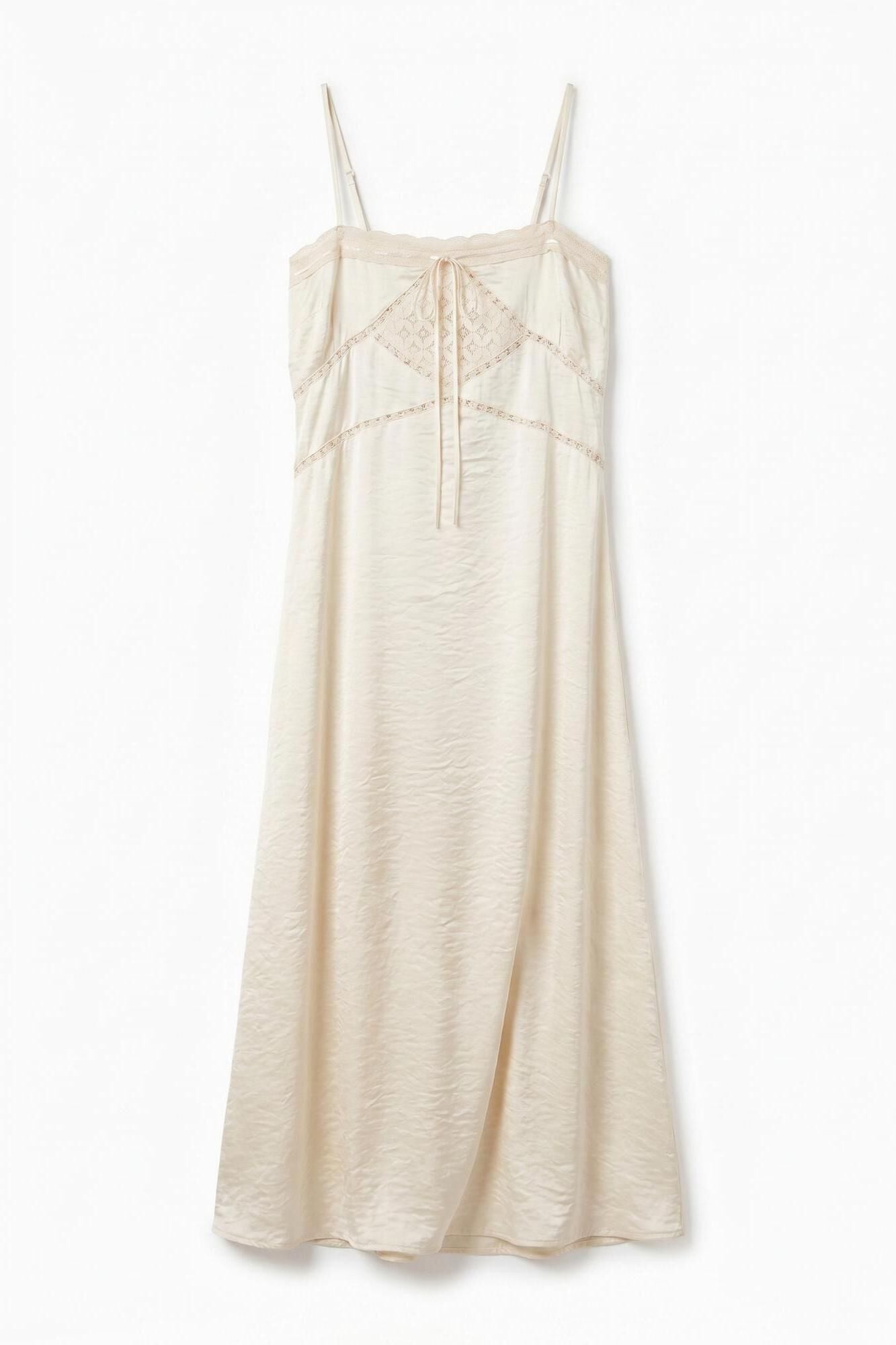 Slowlove Vestido de lingerie acetinado Multicolorido