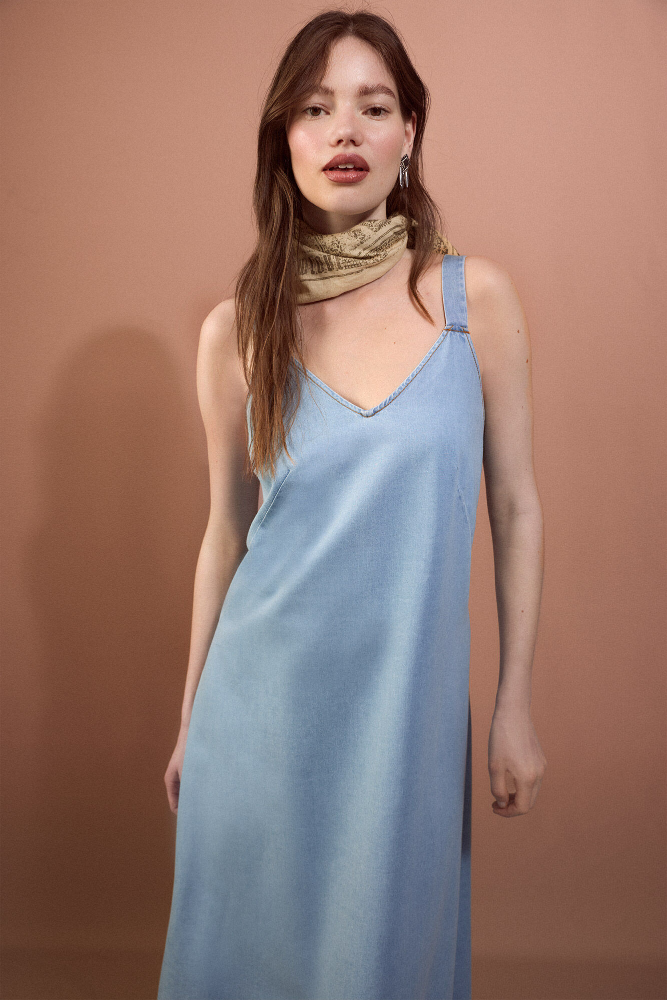 Slowlove Vestido tirantes Tencel