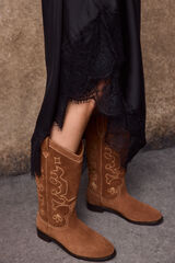 Slowlove Bota piel pespuntes Arena