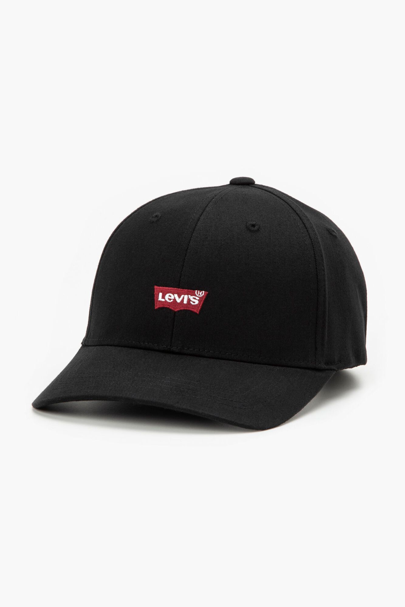 Levi's Bon&eacute; de beisebol com logo preto