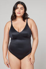 Spanx Body com tanga de compress&atilde;o preto
