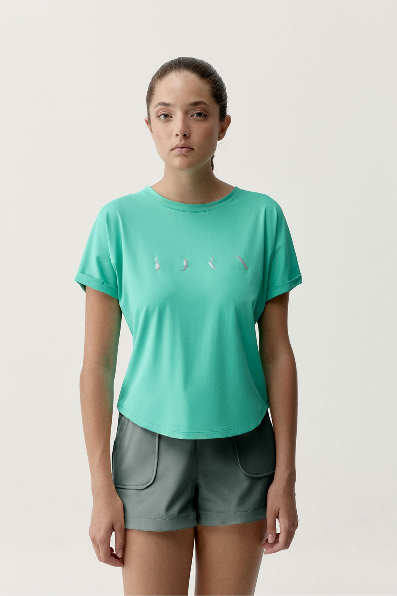 Born Living Yoga Camiseta deportiva Azami verde turquesa