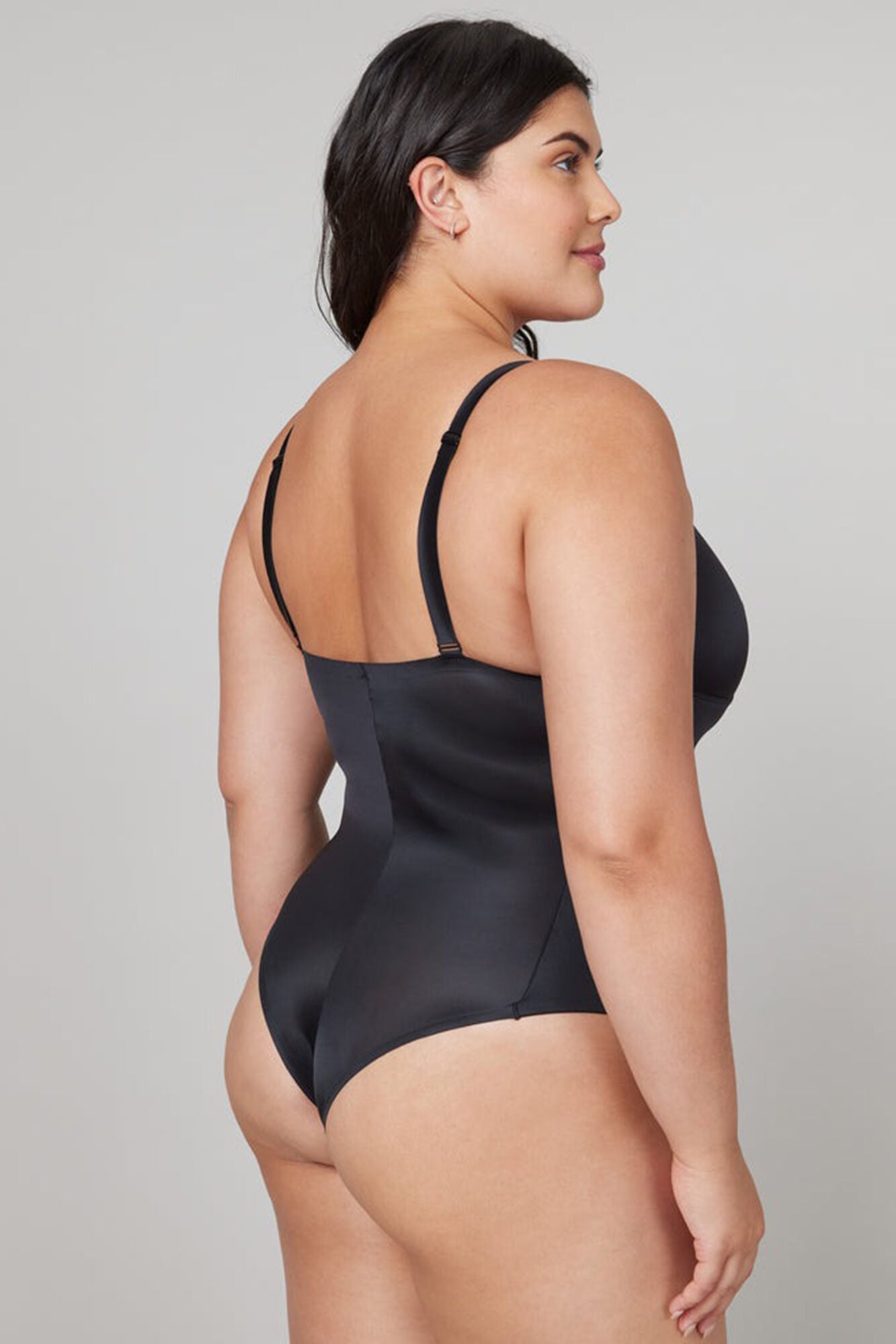 Spanx Body com tanga de compress&atilde;o preto